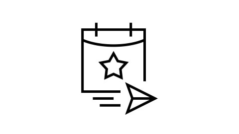 An icon that displays a calendar entry