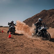 Eine Videoszene von diversen BMW Motorrad Trainings.