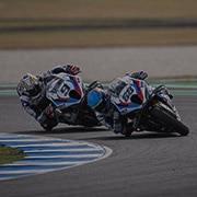 Szenen aus BMW Motorrad Rennen
